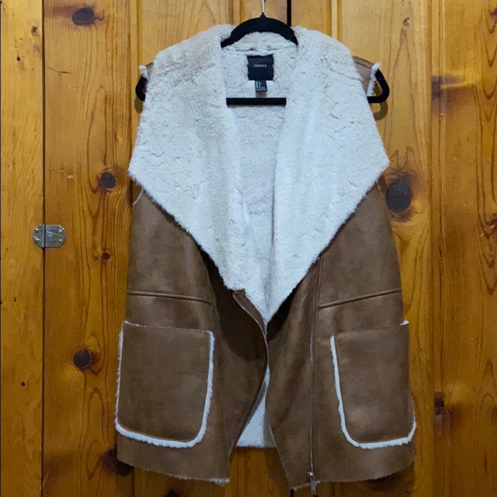 Faux fur vest